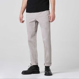DSTLD Mens Skinny Slim Washed Chinos (28x30) stone